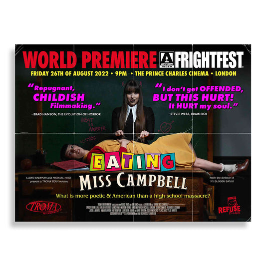 Eating Miss Campbell FrightFest Premiere Signed Quad Poster [Limited Edition/25]