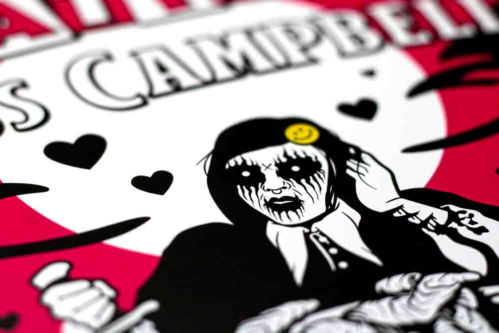Eating Miss Campbell Signed A3 Print (Artist: Mila K) [Limited Edition /50]