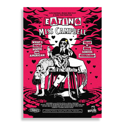 Eating Miss Campbell Signed A3 Print (Artist: Mila K) [Limited Edition /50]